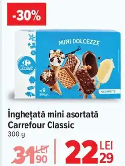 Carrefour îngheţată mini asortată Carrefour Classic Ofertă