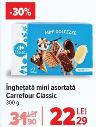 Carrefour îngheţată mini asortată Carrefour Classic Ofertă