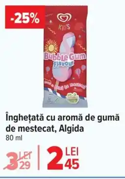 Carrefour îngheţată cu aromă de gumă de mestecat, Algida Ofertă