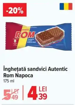 Carrefour îngheţată sandvici Autentic Rom Napoca Ofertă