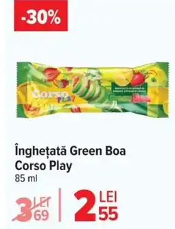 Carrefour Îngheţată Green Boa Corso Play Ofertă