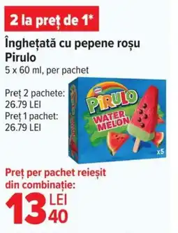 Carrefour înghețată cu pepene roșu Pirulo Ofertă