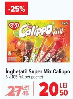 Carrefour Îngheţată Super Mix Calippo Ofertă