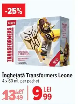 Carrefour Îngheţată Transformers Leone Ofertă