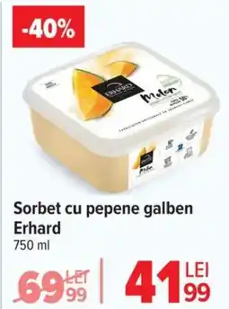Carrefour Sorbet cu pepene galben Erhard Ofertă