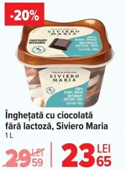 Carrefour îngheţată cu ciocolată fără lactoză, Siviero Maria Ofertă