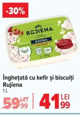 Carrefour înghețată cu kefir şi biscuiți Rujiena Ofertă