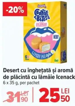 Carrefour Desert cu îngheţată şi aromă de plăcintă cu lămâie Icenack Ofertă