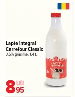 Carrefour Lapte integral Carrefour Classic Ofertă
