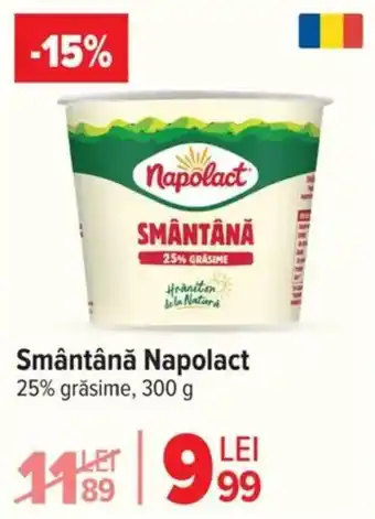 Carrefour Smântână Napolact Ofertă