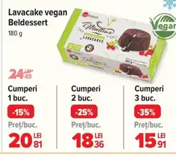 Lavacake vegan Beldessert
