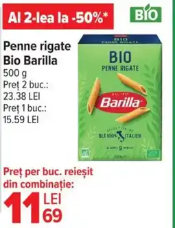 Carrefour Penne rigate Bio Barilla Ofertă