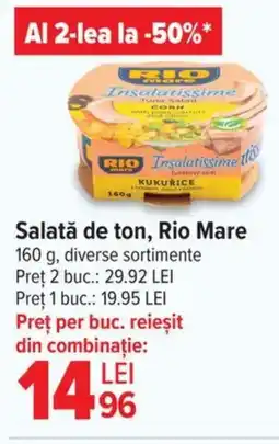 Carrefour Salată de ton, Rio Mare Ofertă