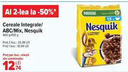 Carrefour Cereale Integrale/ ABC/Mix, Nesquik Ofertă