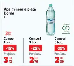 Carrefour Apă minerală plată Dorna Ofertă