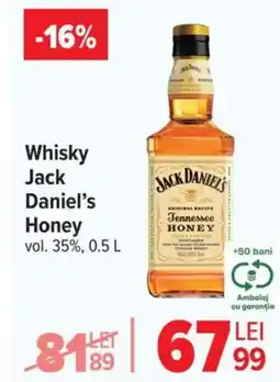 Carrefour Whisky Jack Daniel's Honey Ofertă