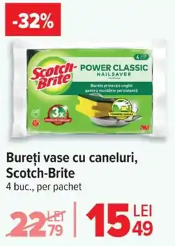 Carrefour Bureţi vase cu caneluri, Scotch-Brite Ofertă