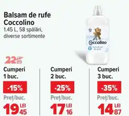 Carrefour Balsam de rufe Coccolino Ofertă