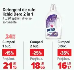Carrefour Detergent de rufe lichid Dero 2 în 1 Ofertă