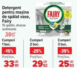 Carrefour Detergent pentru maşina de spălat vase, Fairy Ofertă