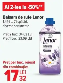Carrefour Balsam de rufe Lenor Ofertă
