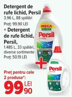 Carrefour Detergent de rufe lichid, Persil Ofertă