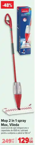 Carrefour Mop 2 în 1 spray Max, Vileda Ofertă