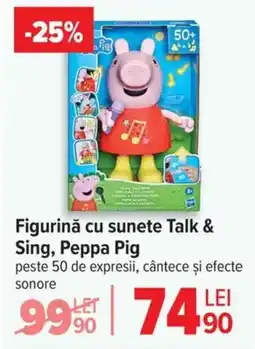Carrefour Figurină cu sunete Talk & Sing, Peppa Pig Ofertă
