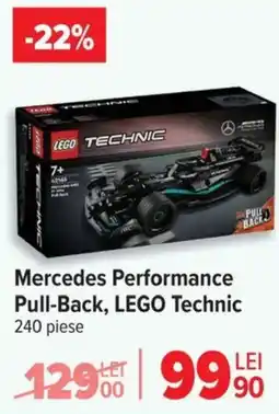 Carrefour Mercedes Performance Pull-Back, LEGO Technic 240 piese Ofertă