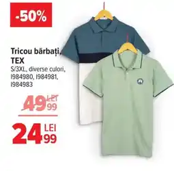 Carrefour Tricou bărbați, TEX Ofertă