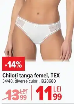 Carrefour Chiloţi tanga femei, TEX 34/48 Ofertă