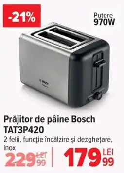 Carrefour Prăjitor de pâine Bosch TAT3P420 Ofertă