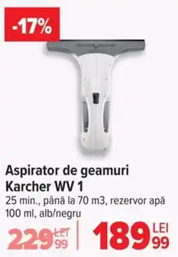 Carrefour Aspirator de geamuri Karcher WV 1 Ofertă