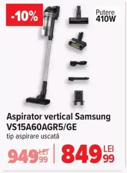 Carrefour Aspirator vertical Samsung VS15A60AGR5/GE Ofertă