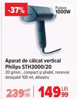 Carrefour Aparat de călcat vertical Philips STH3000/20 Ofertă