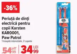 Carrefour Periuţă de dinți electrică pentru copii Karsten KAR0001, Paw Patrol Ofertă