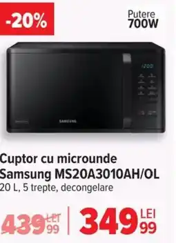 Carrefour Cuptor cu microunde Samsung MS20A3010AH/OL Ofertă