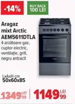 Carrefour Aragaz mixt Arctic AEM5611DTLA Ofertă