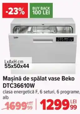 Carrefour Maşină de spălat vase Beko DTC36610W Ofertă