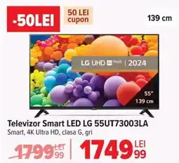 Carrefour Televizor Smart LED LG 55UT73003LA Ofertă
