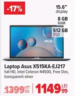 Carrefour Laptop Asus X515KA-EJ217 Ofertă