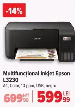 Carrefour Multifuncțional Inkjet Epson L3230 Ofertă