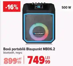 Carrefour Boxǎ portabilă Blaupunkt MB06.2 Ofertă