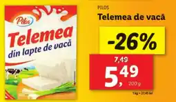 Lidl PILOS Telemea de vacă Ofertă