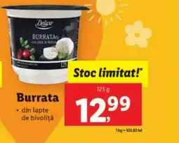 Lidl Deluxe Burrata Ofertă