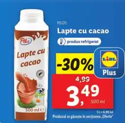 Lidl PILOS Lapte cu cacao Ofertă