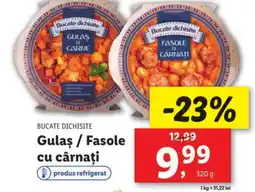 Lidl BUCATE DICHISITE Gulas / Fasole cu cârnaţi Ofertă
