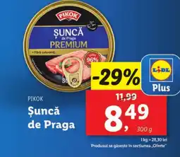 Lidl PIKOK Şuncă de Praga Ofertă