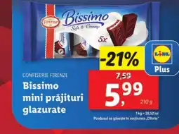 Lidl CONFISERIE FIRENZE Bissimo mini prăjituri glazurate Ofertă