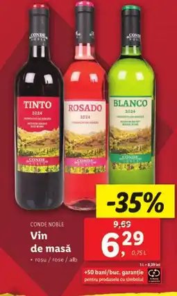 Lidl CONDE NOBLE Vin de masă Ofertă